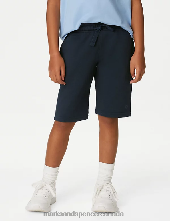 Kids Navy Clothing Marks & Spencer 2pk Sport School Shorts 20VTD8242 - Marks and Spencer Canada locations