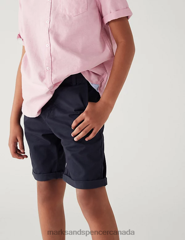 Marks and Spencer near me - Kids Navy Clothing Marks & Spencer Cotton Rich Chino Shorts 20VTD8897