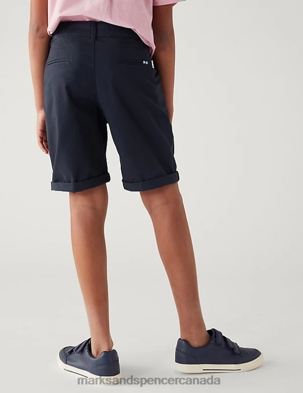 Marks and Spencer near me - Kids Navy Clothing Marks & Spencer Cotton Rich Chino Shorts 20VTD8897