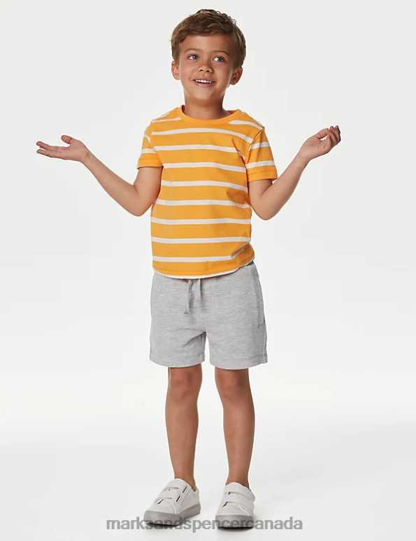 Marks and Spencer near me - Kids Navy/Grey Clothing Marks & Spencer 2pk Cotton Rich Shorts 20VTD8022