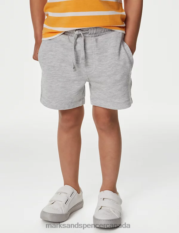 Marks and Spencer near me - Kids Navy/Grey Clothing Marks & Spencer 2pk Cotton Rich Shorts 20VTD8022