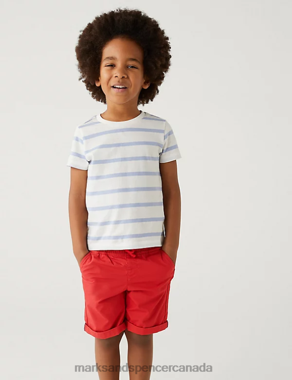 Marks and Spencer near me - Kids Navy Mix Clothing Marks & Spencer 2pk Pure Cotton Shorts 20VTD8472