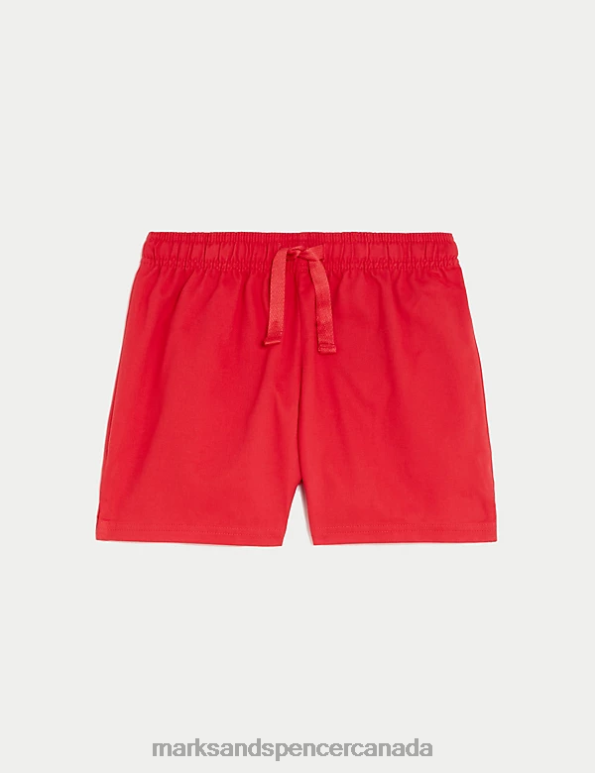 Marks and Spencer near me - Kids Red Clothing Marks & Spencer Pure Cotton Sports Shorts 20VTD8656