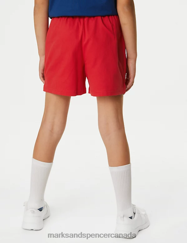 Marks and Spencer near me - Kids Red Clothing Marks & Spencer Pure Cotton Sports Shorts 20VTD8656