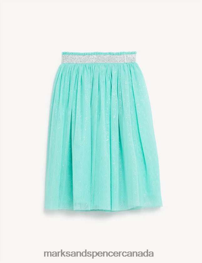 Clothing 20VTD9789 Aqua Kids Marks & Spencer Midi Tulle Glitter Skirt - Marks and Spencer online
