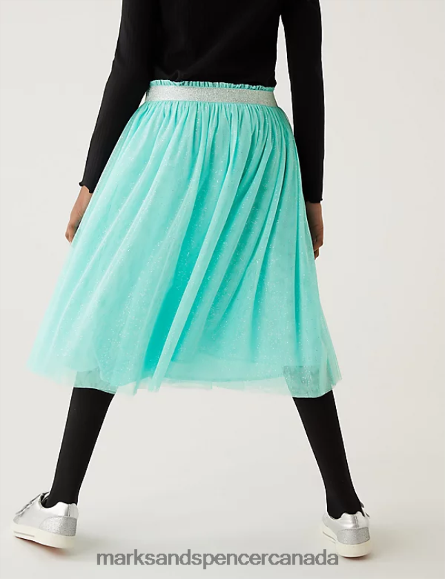 Clothing 20VTD9789 Aqua Kids Marks & Spencer Midi Tulle Glitter Skirt - Marks and Spencer online