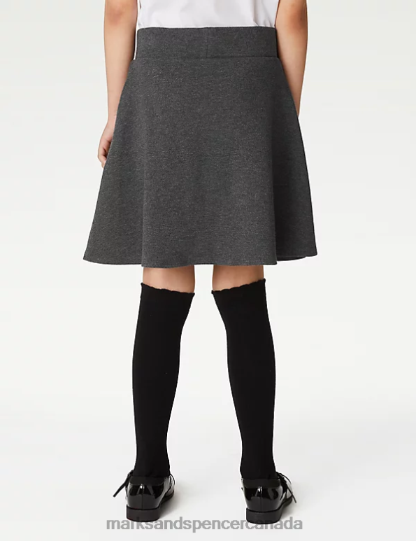 Kids Grey Clothing Marks & Spencer Jersey School Skort 20VTD8835 - Marks and Spencer online
