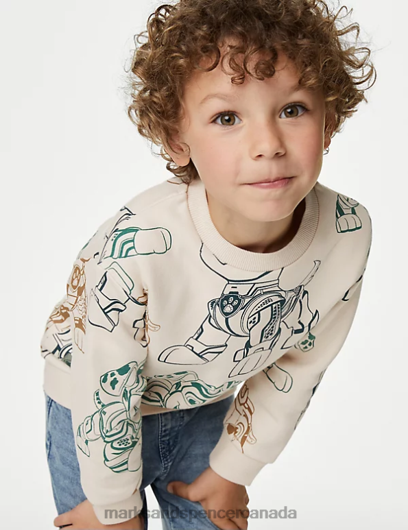 Kids Calico Clothing Marks & Spencer Cotton Rich PAW Patrol Sweatshirt 20VTD8672 - Marks and Spencer online