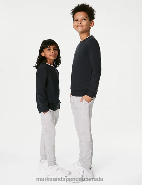 Kids Navy Clothing Marks & Spencer 2pk Cotton Rich School Sweatshirts 20VTD8046 - Marks and Spencer online