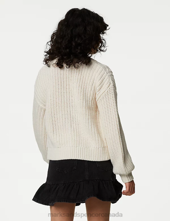 Marks and Spencer Canada - Marks & Spencer Kids Cable Knit Cardigan Clothing Ivory 20VTD9125