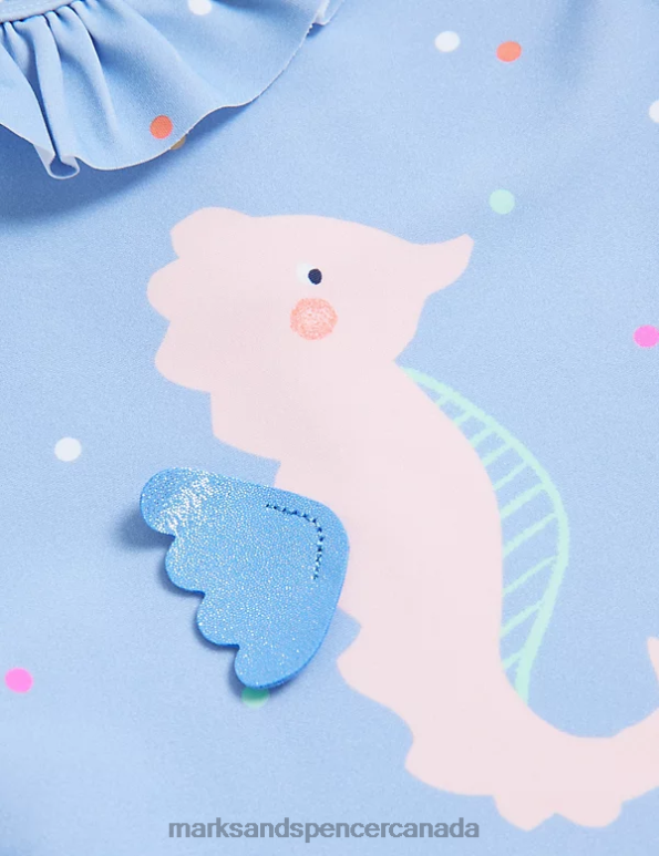 Marks and Spencer near me - Kids Blue Mix Clothing Marks & Spencer 2pc Seahorse Swim Set 20VTD7706