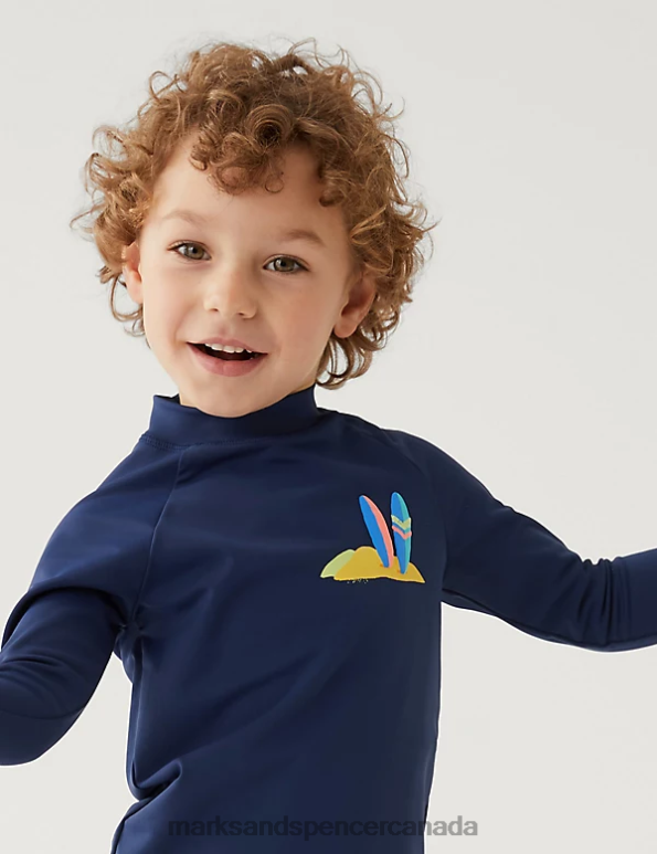 Marks and Spencer sale - Kids Blue Mix Clothing Marks & Spencer 2pc Surfboard Swim Set 20VTD8527