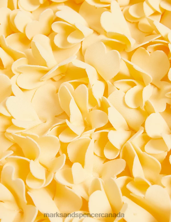 Kids Yellow Clothing Marks & Spencer Floral Ruffle Swimsuit 20VTD7961 - Marks and Spencer online