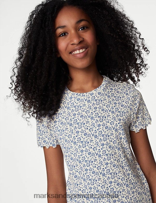 Marks and Spencer Canada - Clothing 20VTD9219 Multi Kids Marks & Spencer 4pk Cotton Rich Ribbed T-Shirts