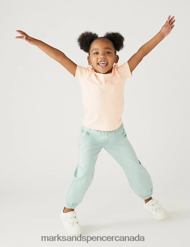 Clothing 20VTD9603 Multi Kids Marks & Spencer 7pk Pure Cotton Plain T-Shirts - Marks and Spencer online