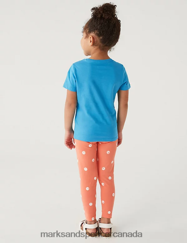 Clothing 20VTD9629 Aqua Kids Marks & Spencer Pure Cotton Dolphin T-Shirt - Marks and Spencer outlet