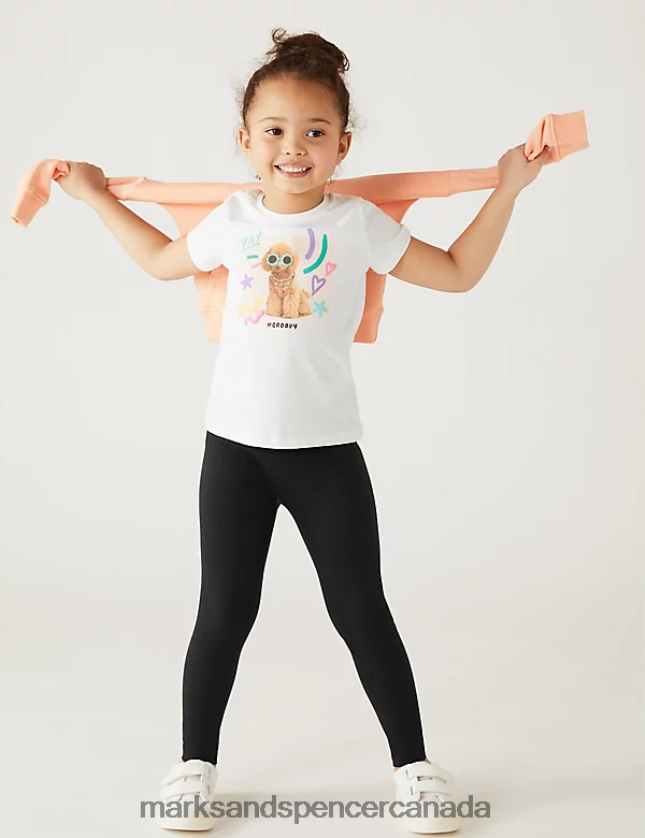 Marks and Spencer near me - Clothing 20VTD9668 Ivory Kids Marks & Spencer Pure Cotton Dog T-Shirt