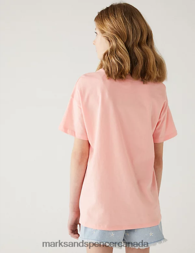 Marks and Spencer sale - Clothing 20VTD9781 Coral Kids Marks & Spencer Pure Cotton Pineapple T-Shirt