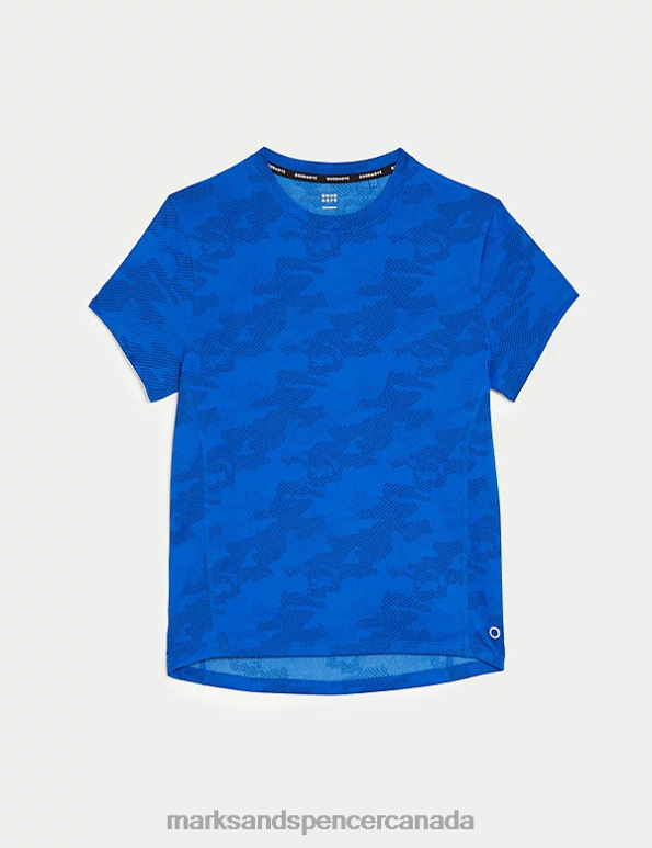 Marks and Spencer sale - Kids Cobalt Clothing Marks & Spencer Printed Sports T-Shirt 20VTD8207
