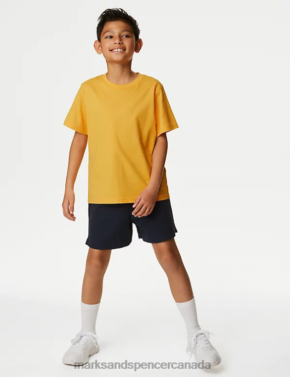 Marks and Spencer near me - Kids Gold Clothing Marks & Spencer Pure Cotton School T-Shirt 20VTD8161
