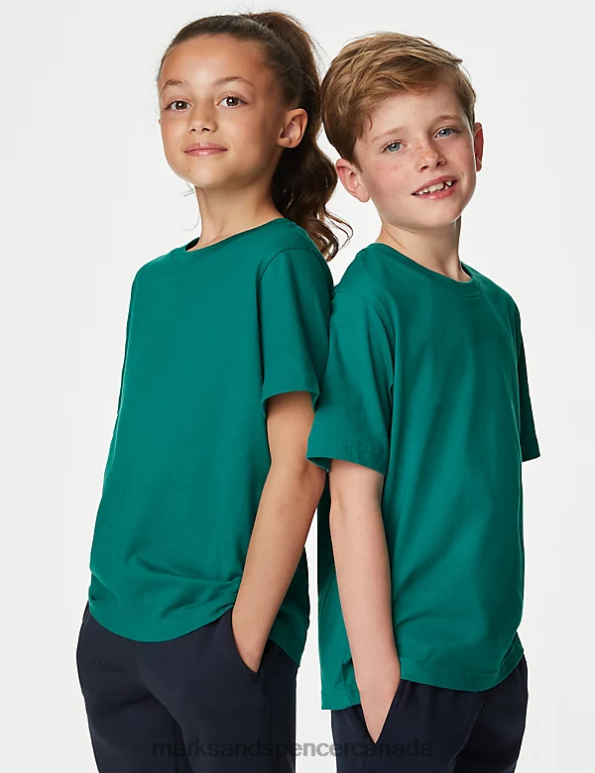Kids Jade Clothing Marks & Spencer Pure Cotton T-Shirt 20VTD8781 - Marks and Spencer Canada locations