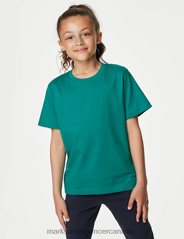 Kids Jade Clothing Marks & Spencer Pure Cotton T-Shirt 20VTD8781 - Marks and Spencer Canada locations