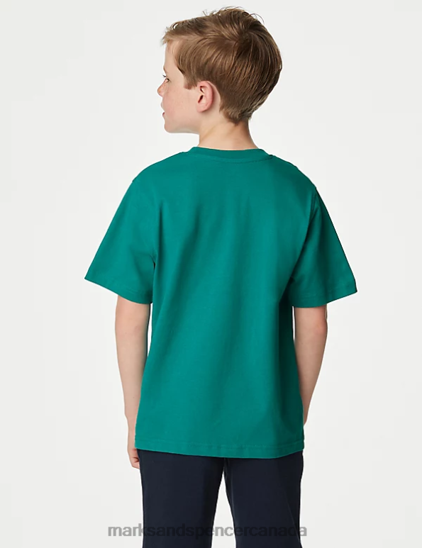 Kids Jade Clothing Marks & Spencer Pure Cotton T-Shirt 20VTD8781 - Marks and Spencer Canada locations