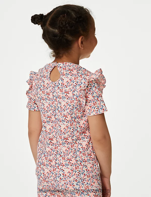 Kids Multi Clothing Marks & Spencer 3pk Cotton Rich Ribbed T-Shirts 20VTD8856 - Marks and Spencer Canada locations