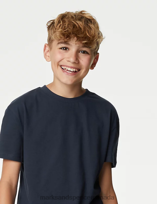 Marks and Spencer sale - Kids Multi Clothing Marks & Spencer 5pk Cotton Rich Plain T-Shirts 20VTD8018