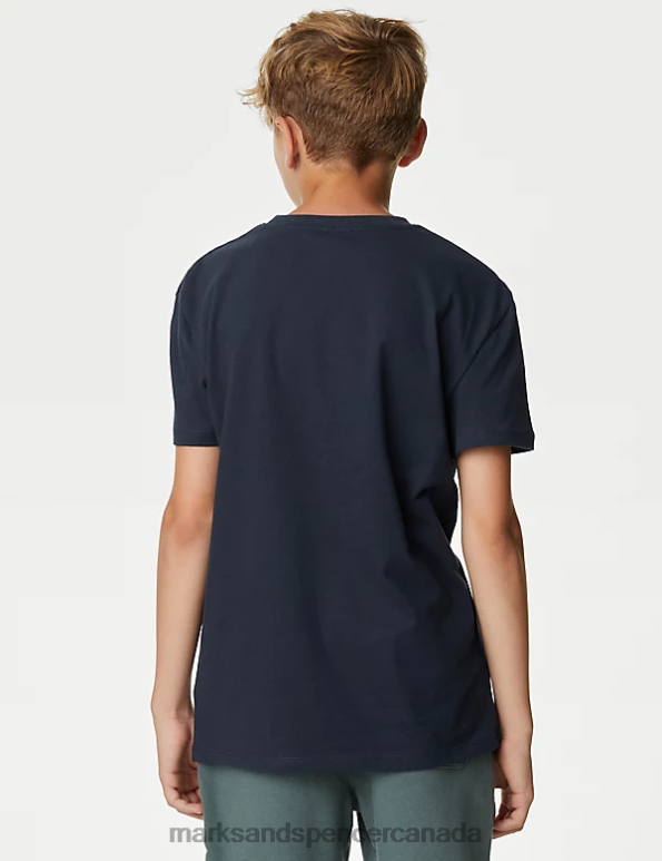 Marks and Spencer sale - Kids Multi Clothing Marks & Spencer 5pk Cotton Rich Plain T-Shirts 20VTD8018