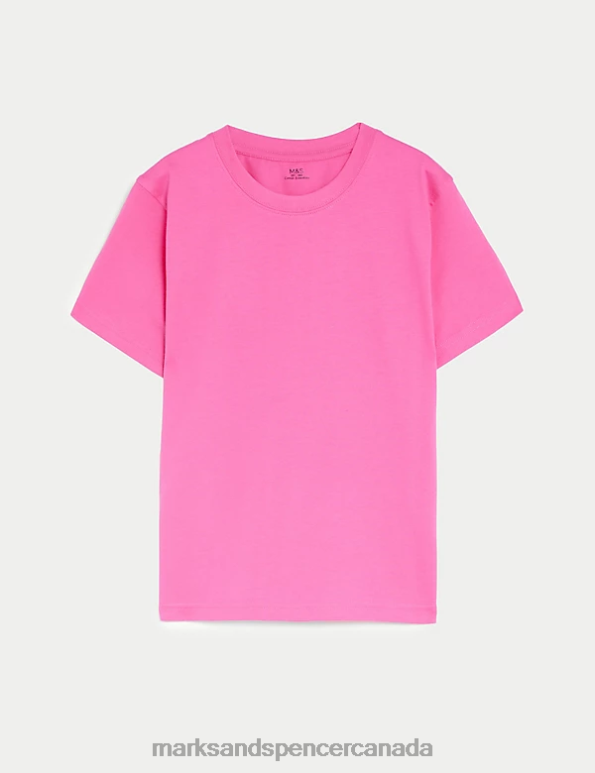 Marks and Spencer near me - Kids Pink Clothing Marks & Spencer Pure Cotton T-Shirt 20VTD8784