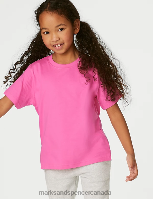 Marks and Spencer near me - Kids Pink Clothing Marks & Spencer Pure Cotton T-Shirt 20VTD8784