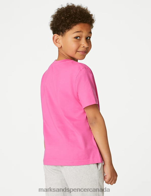 Marks and Spencer near me - Kids Pink Clothing Marks & Spencer Pure Cotton T-Shirt 20VTD8784