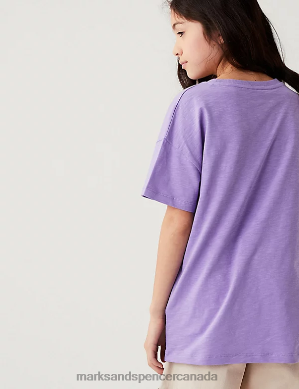 Marks and Spencer sale - Kids Purple Clothing Marks & Spencer Pure Cotton Harry Potter T-Shirt 20VTD8959