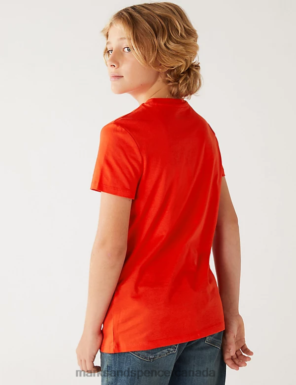 Marks and Spencer near me - Kids Red Mix Clothing Marks & Spencer Pure Cotton Super Mario T-Shirt 20VTD8011