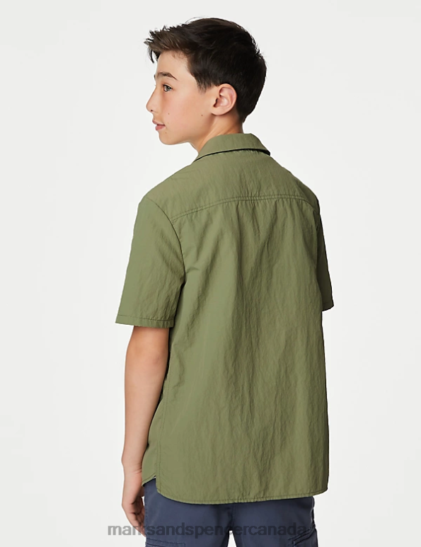 Marks and Spencer sale - Kids Stone Clothing Marks & Spencer 2pc Plain Shirt and T-Shirt Set 20VTD7903