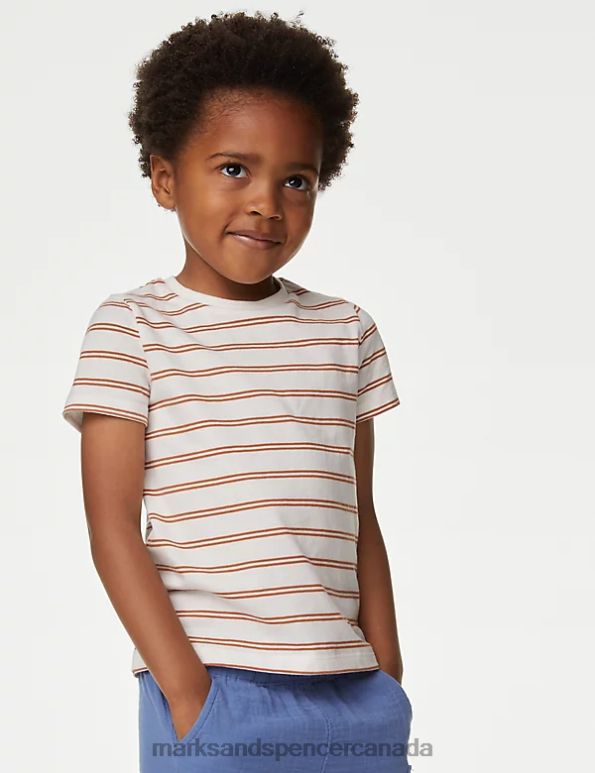 Kids Stone Clothing Marks & Spencer 2pc Pure Cotton Shirt & T-Shirt Set 20VTD8184 - Marks and Spencer Canada locations