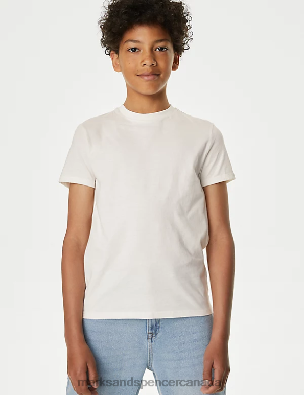 Kids Stone Clothing Marks & Spencer 2pc Pure Cotton Shirt & T-Shirt Set 20VTD8704 - Marks and Spencer Canada locations