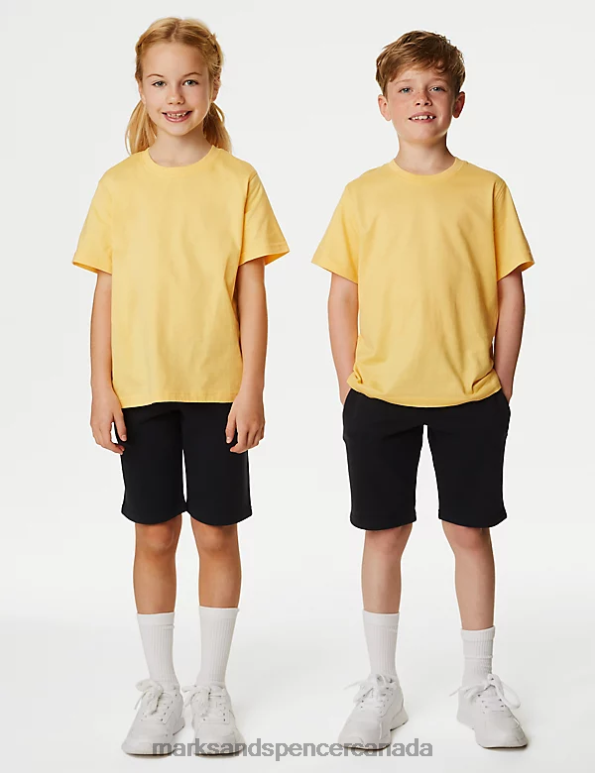 Marks and Spencer near me - Kids Yellow Clothing Marks & Spencer Pure Cotton T-Shirt 20VTD8518