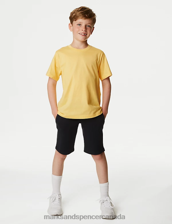 Marks and Spencer near me - Kids Yellow Clothing Marks & Spencer Pure Cotton T-Shirt 20VTD8518