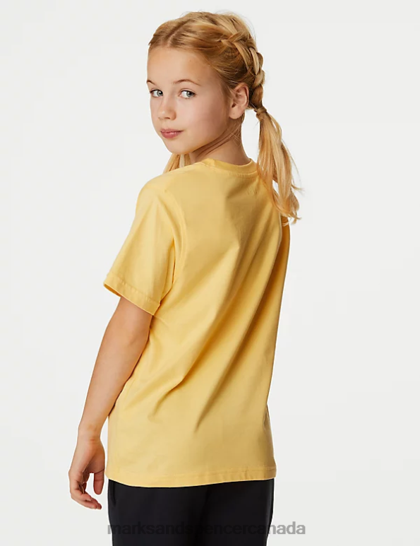 Marks and Spencer near me - Kids Yellow Clothing Marks & Spencer Pure Cotton T-Shirt 20VTD8518