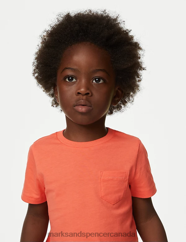 Marks and Spencer Canada - Kids Yellow Mix Clothing Marks & Spencer 2pk Pure Cotton Plain T-Shirts 20VTD8333