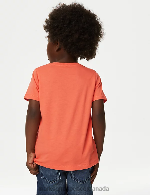 Marks and Spencer Canada - Kids Yellow Mix Clothing Marks & Spencer 2pk Pure Cotton Plain T-Shirts 20VTD8333