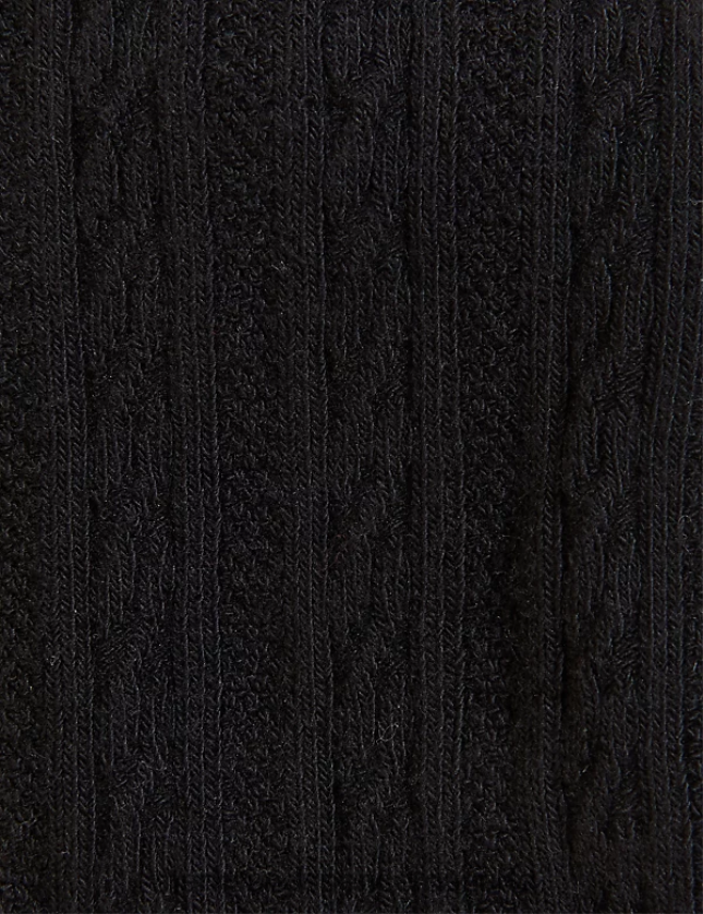 Marks and Spencer sale - Clothing 20VTD9645 Black Kids Marks & Spencer 3pk of Cable Knit Tights