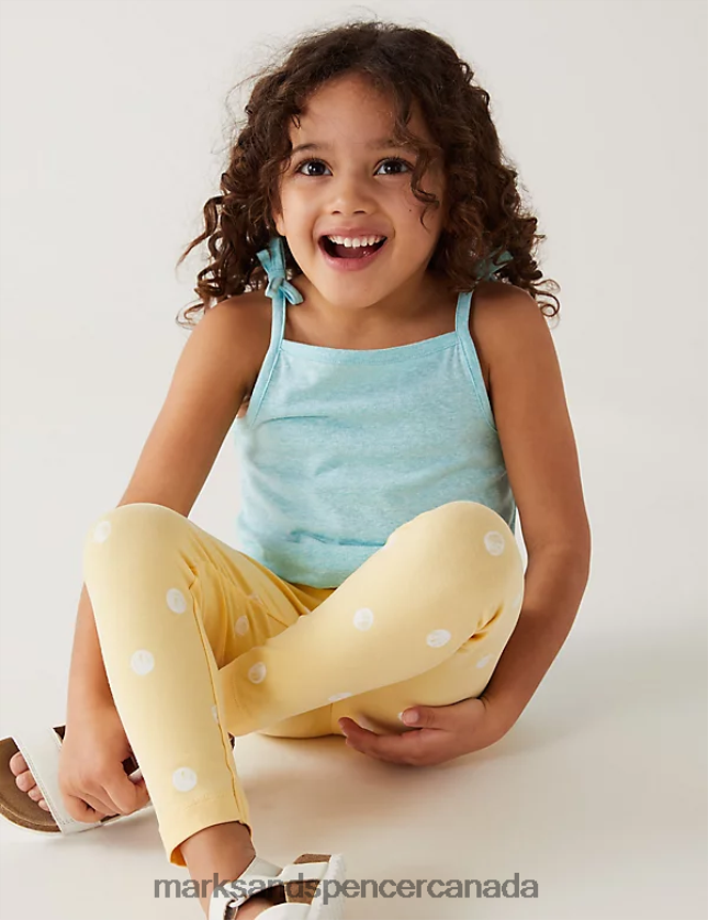 Clothing 20VTD9600 Multi Kids Marks & Spencer 3pk Cotton Blend Cami Tops - Marks and Spencer Canada locations