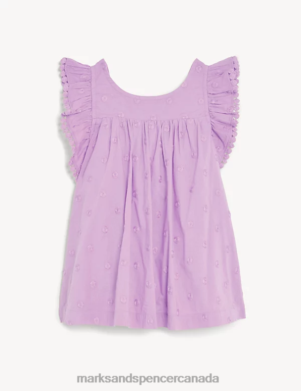 Marks and Spencer near me - Kids Cool Pink Clothing Marks & Spencer Pure Cotton Spotted Top 20VTD8487