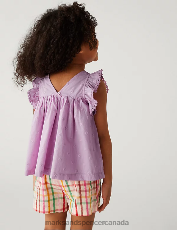 Marks and Spencer near me - Kids Cool Pink Clothing Marks & Spencer Pure Cotton Spotted Top 20VTD8487