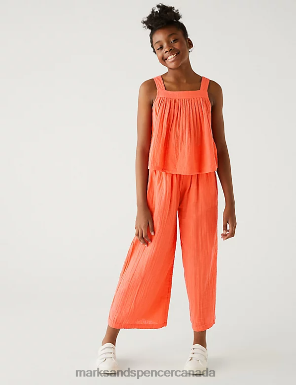 Marks and Spencer near me - Kids Coral Clothing Marks & Spencer Pure Cotton Vest 20VTD8687