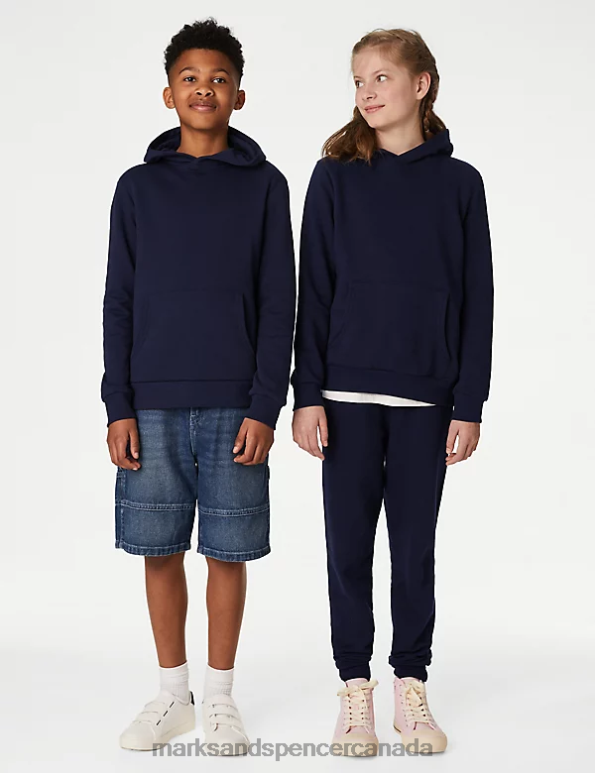 Marks and Spencer near me - Kids Navy Clothing Marks & Spencer Cotton Rich Hooded Sweatshirt 20VTD8998