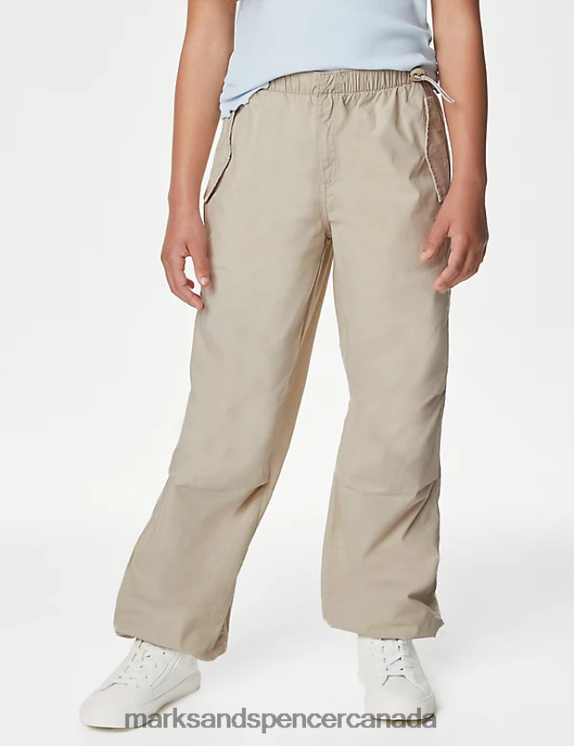 Marks and Spencer sale - Clothing 20VTD9202 Neutral Kids Marks & Spencer Pure Cotton Parachute Trousers